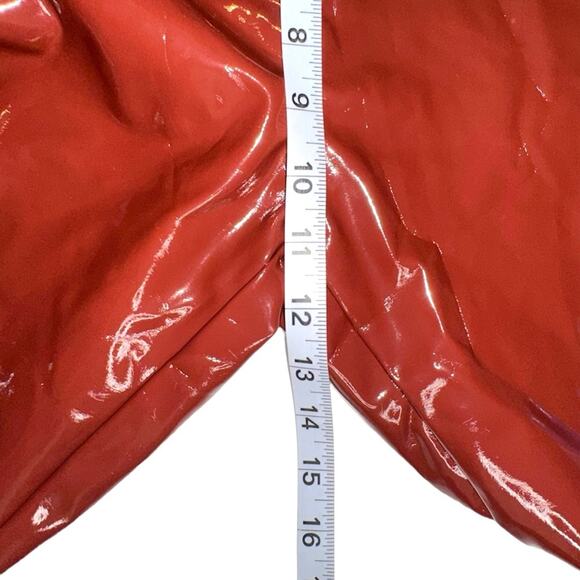 NWOT Commando Control Sienna Faux Patent Leather Vinyl Dark Red Leggings SMALL - Picture 6 of 8